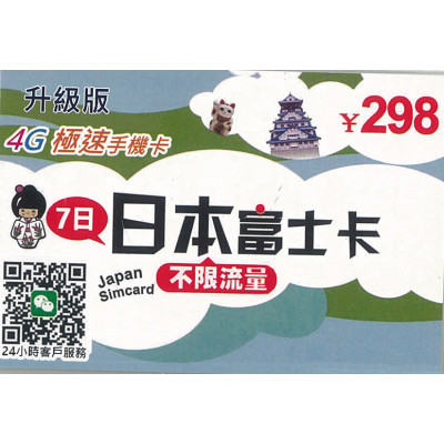 日本Softbank 7日4G 7GB之後降速無限《每日1GB 之後降速128k無限》上網卡電話卡SIM卡data 日本Softbank 7日4G 7GB之後降速無限《每日1GB 之後降速128k無限》上網卡電話卡SIM卡data